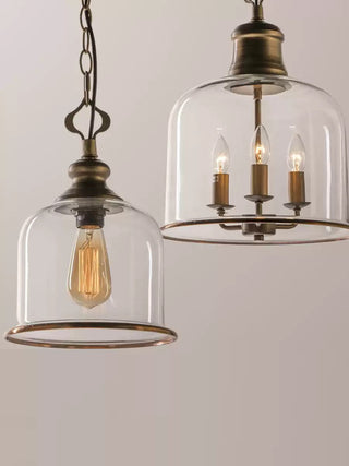 Sysolion Suspension Métal Verre Élégance Vintage