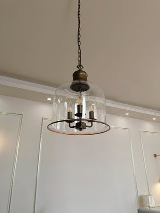 Sysolion Suspension Métal Verre Élégance Vintage
