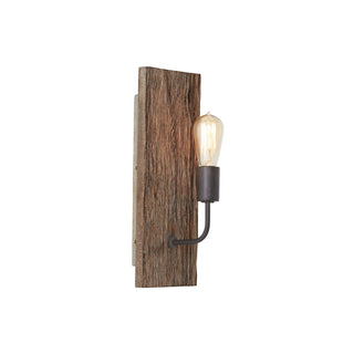 Ovenaris Applique Murale Bois Métal Industriel Vintage