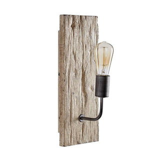 Ovenaris Applique Murale Bois Métal Industriel Vintage