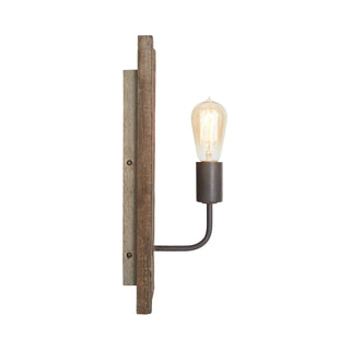 Ovenaris Applique Murale Bois Métal Industriel Vintage