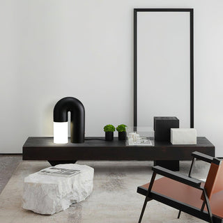 Arch Fashion Wood Table Lamp-Neutral Decor