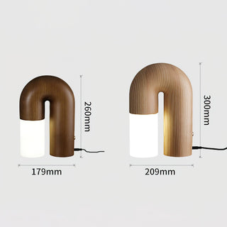 Arch Fashion Wood Table Lamp-Neutral Decor