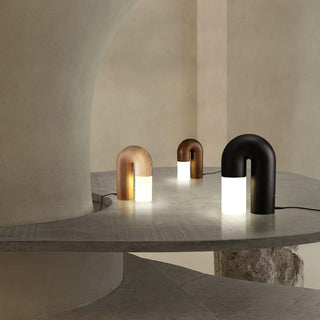 Arch Fashion Wood Table Lamp-Neutral Decor