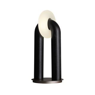 Lumen Vintage Wood Table Lamp-Neutral Decor