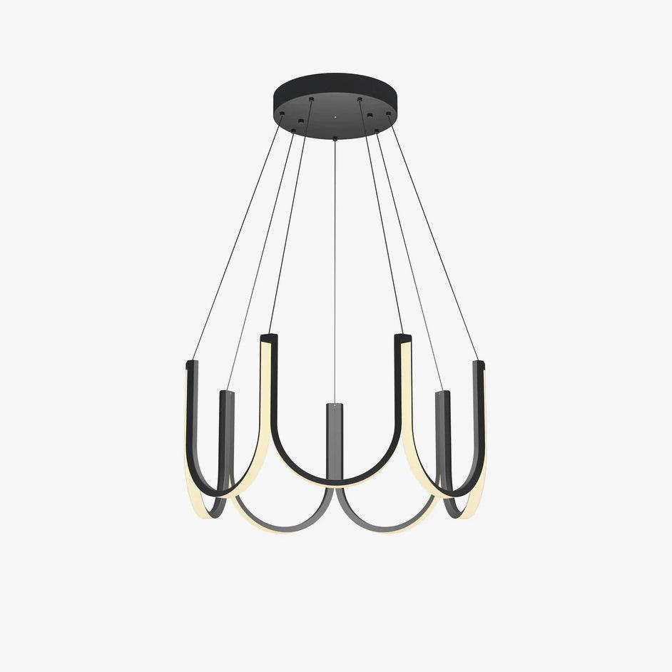 Peyton Suspension Noire Moderne