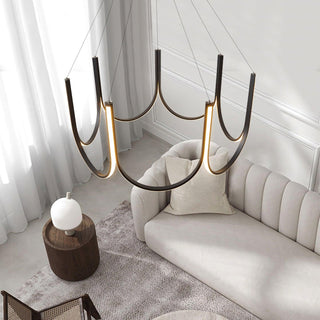 Peyton Suspension Noire Moderne