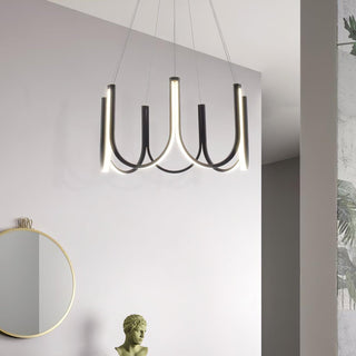 Peyton Suspension Noire Moderne