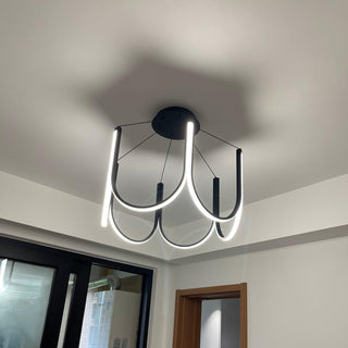 Peyton Suspension Noire Moderne