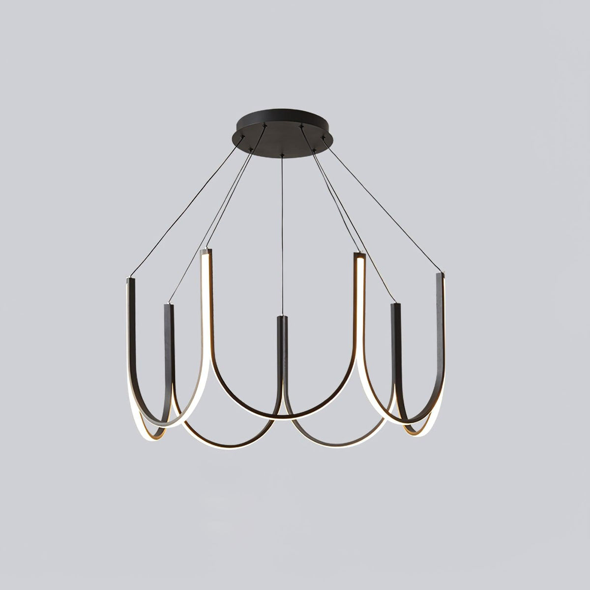 Peyton Suspension Noire Moderne