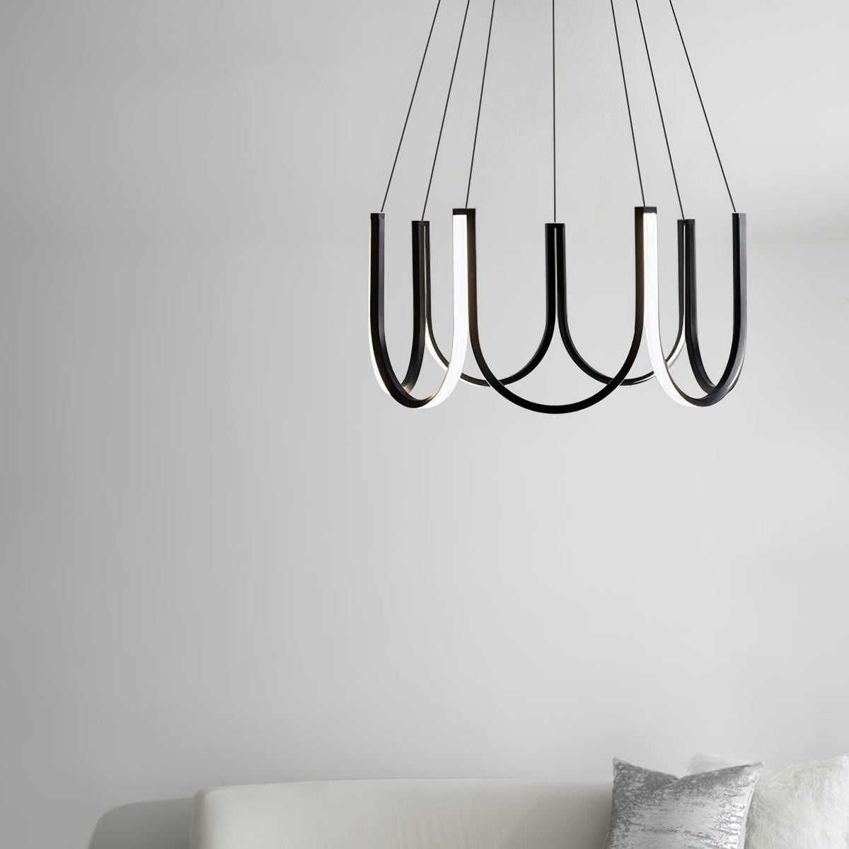 Peyton Suspension Noire Moderne