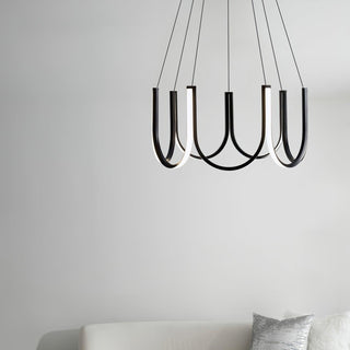 Peyton Suspension Noire Moderne