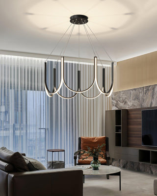 Peyton Suspension Noire Moderne