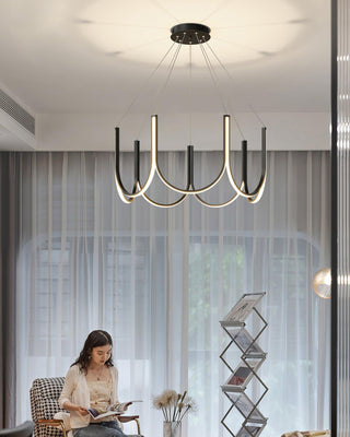 Peyton Suspension Noire Moderne