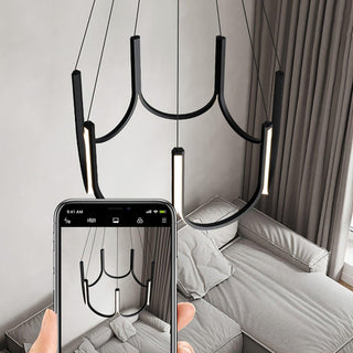 Peyton Suspension Noire Moderne