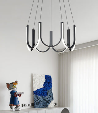 Peyton Suspension Noire Moderne