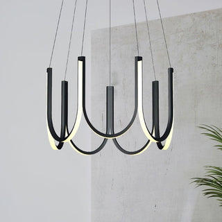 Peyton Suspension Noire Moderne