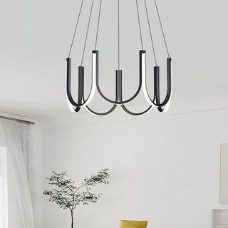 Peyton Suspension Noire Moderne