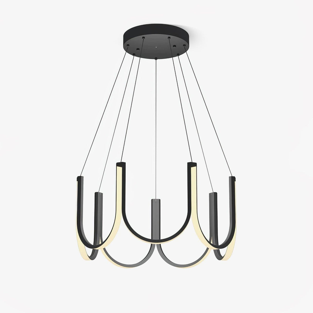 Peyton Suspension Noire Moderne