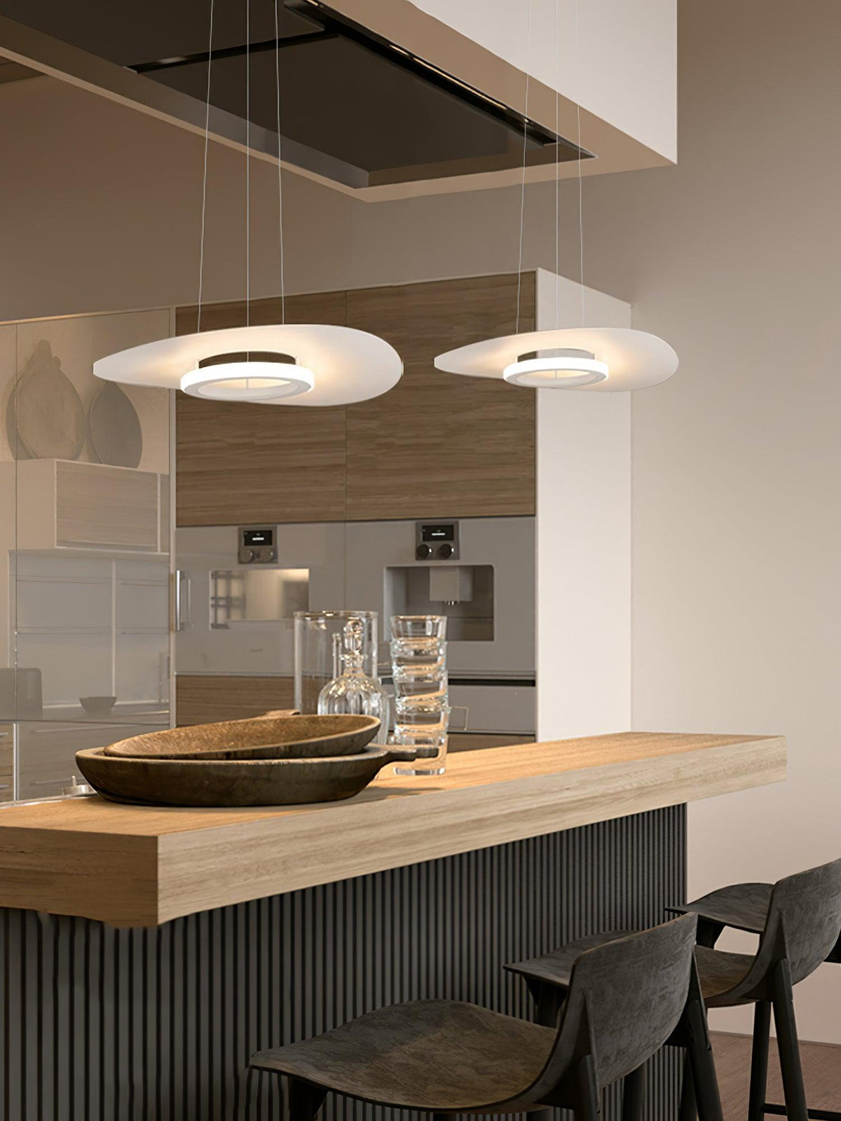 Finnael Suspension en aluminium avec anneau OVNI minimaliste