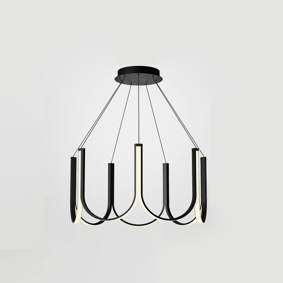 Peyton Suspension Noire Moderne