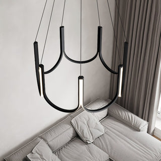 Peyton Suspension Noire Moderne