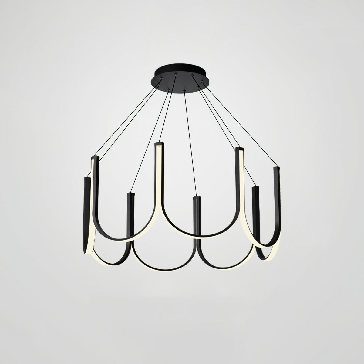 Peyton Suspension Noire Moderne