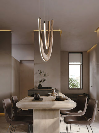Lumora Suspension Lampe en Bois-Luire