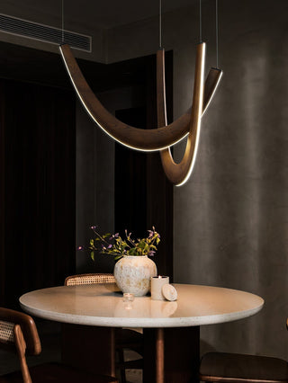 Lumora Suspension Lampe en Bois-Luire