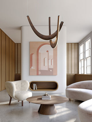 Lumora Suspension Lampe en Bois-Luire