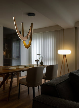 Lumora Suspension Lampe en Bois-Luire
