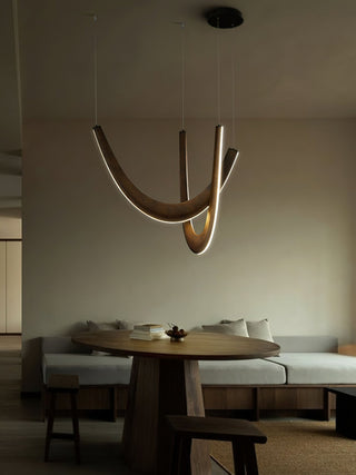 Lumora Suspension Lampe en Bois-Luire