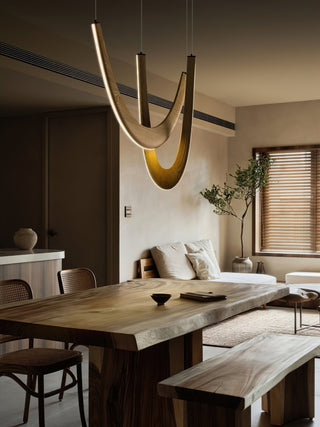 Lumora Suspension Lampe en Bois-Luire
