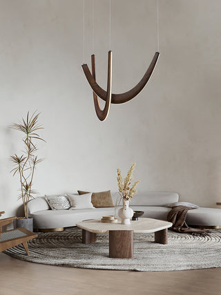 Lumora Suspension Lampe en Bois-Luire