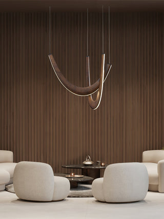 Lumora Suspension Lampe en Bois-Luire