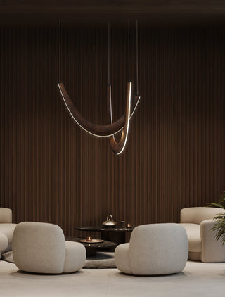 Lumora Suspension Lampe en Bois-Luire