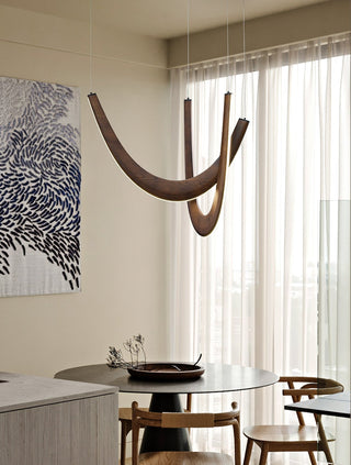 Lumora Suspension Lampe en Bois-Luire