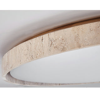 Symiror Lampe de Plafond Ronde Travertin Minimaliste Moderne-Luire