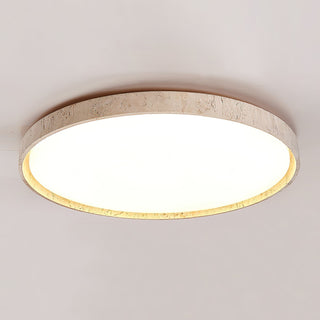 Symiror Lampe de Plafond Ronde Travertin Minimaliste Moderne-Luire