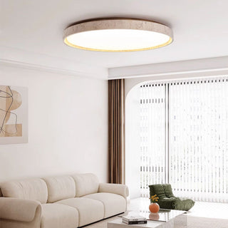 Symiror Lampe de Plafond Ronde Travertin Minimaliste Moderne-Luire