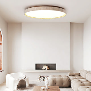Symiror Lampe de Plafond Ronde Travertin Minimaliste Moderne-Luire
