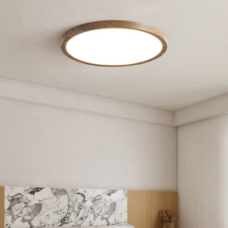 Ivera Plafonnier Rond Ultra-fin Bois