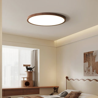 Ivera Plafonnier Rond Ultra-fin Bois