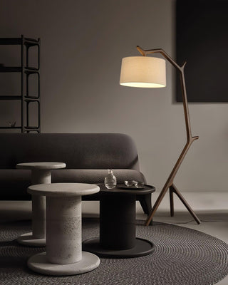 Ulmiril Rustic Wood Floor Lamp-Neutral Decor