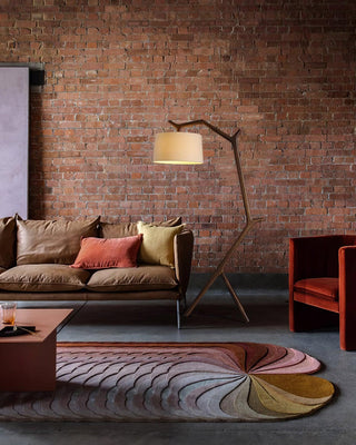 Ulmiril Rustic Wood Floor Lamp-Neutral Decor