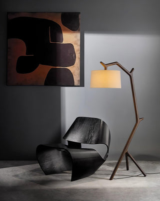 Ulmiril Rustic Wood Floor Lamp-Neutral Decor