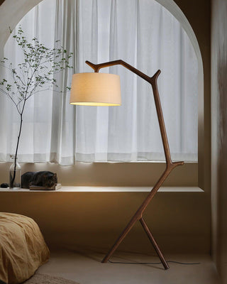 Ulmiril Rustic Wood Floor Lamp-Neutral Decor