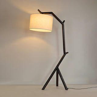 Ulmiril Rustic Wood Floor Lamp-Neutral Decor