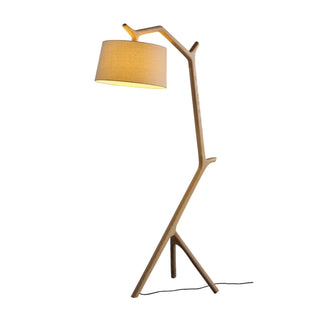 Ulmiril Rustic Wood Floor Lamp-Neutral Decor