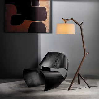 Ulmiril Rustic Wood Floor Lamp-Neutral Decor